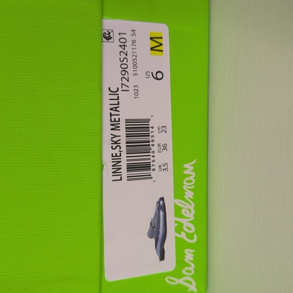 Sam Edelman Size 6 Linnie Mule In Metallic Sky, NEW - Picture 2 of 11